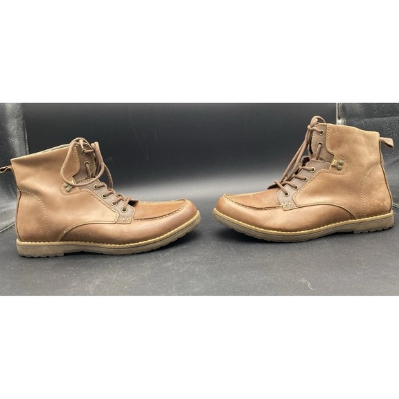 GBX Layne Mens Brown Lace Up Moc‎ Toe Leather Ankle Chukka Boots Size 12M main image 6